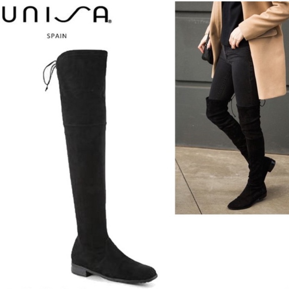 Unisa Maury Boots Over the Knee Black